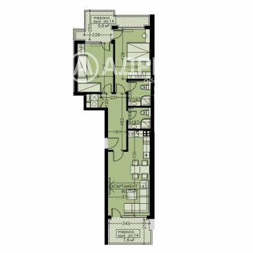 Тристаен апартамент, София, Манастирски ливади - изток, 656545, Снимка 1