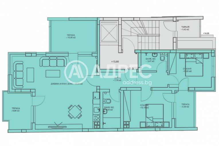 Тристаен апартамент, Пловдив, Каменица 1, 651548, Снимка 2