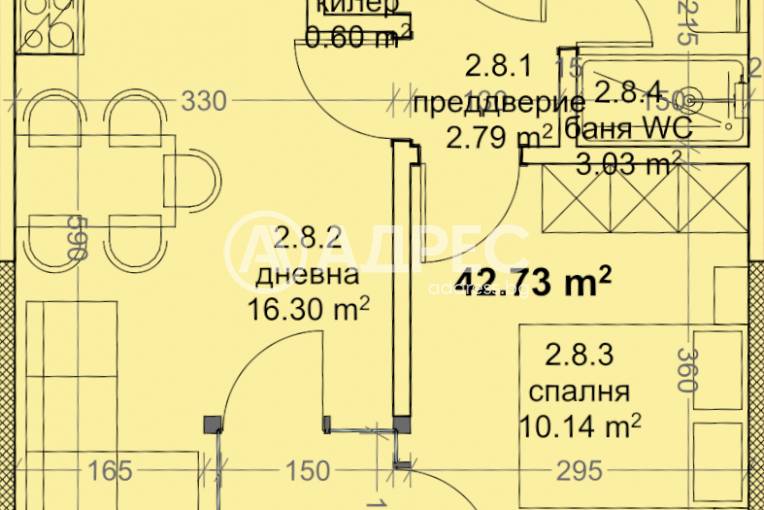 Двустаен апартамент, Варна, Младост 1, 671549, Снимка 2