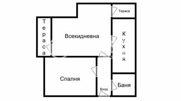 Двустаен апартамент, Пловдив, Съдийски, 684549, Снимка 1