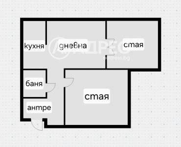 Двустаен апартамент, София, Лозенец, 693549, Снимка 1
