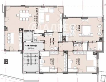 Многостаен апартамент, София, Кръстова вада, 672550, Снимка 1