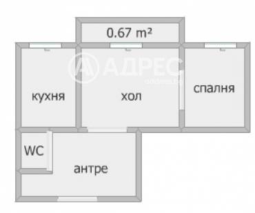 Двустаен апартамент, Стара Загора, Широк център, 667552, Снимка 1