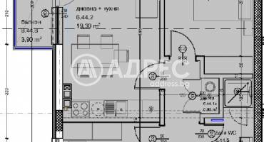 Тристаен апартамент, Варна, Кайсиева градина, 676552, Снимка 1