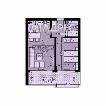 Двустаен апартамент, София, Манастирски ливади - изток, 656553, Снимка 1