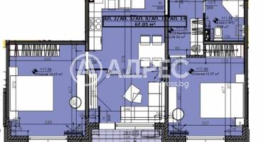 Тристаен апартамент, Ямбол, Христо Ботев, 702553, Снимка 3