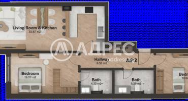 Тристаен апартамент, София, Лозенец, 656556, Снимка 4