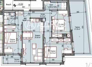 Многостаен апартамент, София, Суха река, 619557, Снимка 1