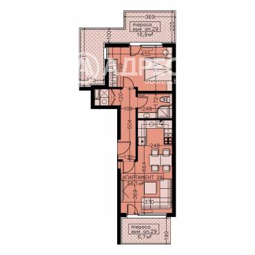 Двустаен апартамент, София, Манастирски ливади - изток, 656557, Снимка 1