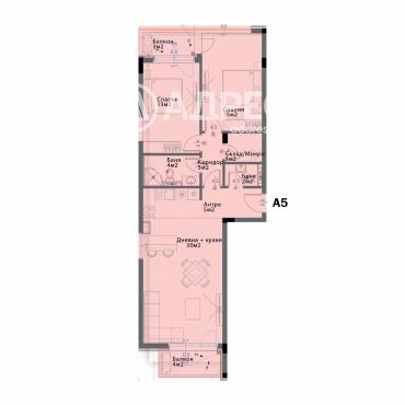 Тристаен апартамент, София, Модерно предградие, 660557, Снимка 1