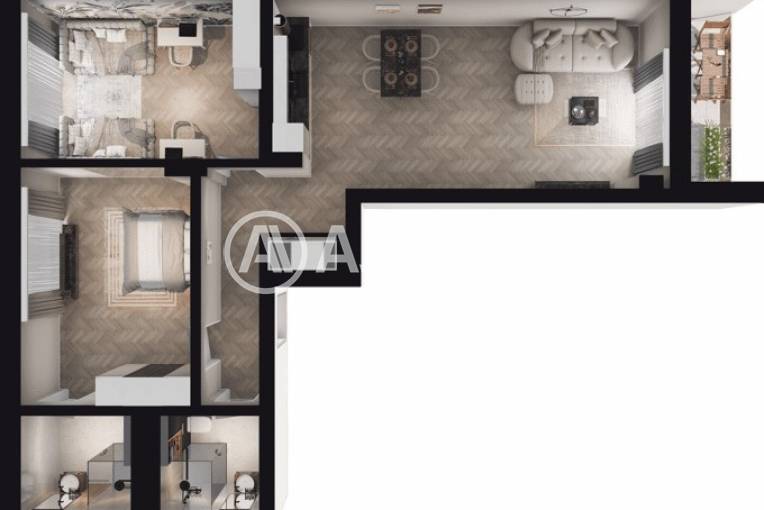 Тристаен апартамент, София, Лозенец, 682557, Снимка 2