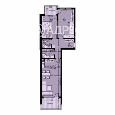 Тристаен апартамент, София, Манастирски ливади - изток, 656558, Снимка 1