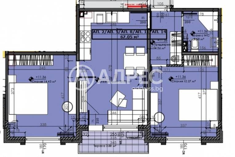 Тристаен апартамент, Ямбол, Христо Ботев, 702558, Снимка 3