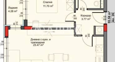 Двустаен апартамент, Варна, Аспарухово, 684559, Снимка 5