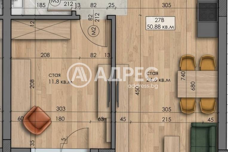 Двустаен апартамент, София, Дружба 2, 687559, Снимка 4