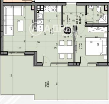 Двустаен апартамент, София, Люлин 5, 664560, Снимка 1