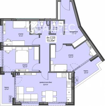Многостаен апартамент, Бургас, Промишлена зона - Север, 697561, Снимка 1