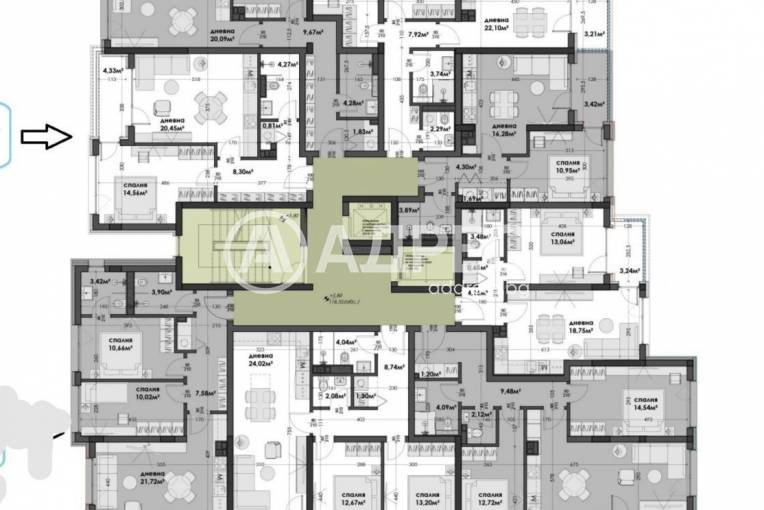 Двустаен апартамент, Варна, Изгрев, 660563, Снимка 2