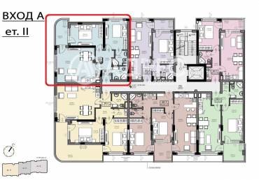 Тристаен апартамент, Бургас, Мадика, 671563, Снимка 1