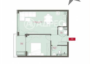 Двустаен апартамент, София, Манастирски ливади - изток, 668565, Снимка 1