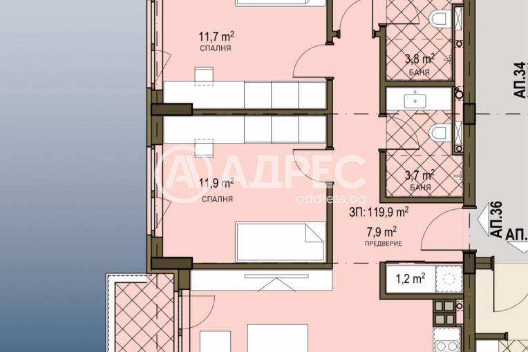 Многостаен апартамент, София, Овча купел 2, 686567, Снимка 2
