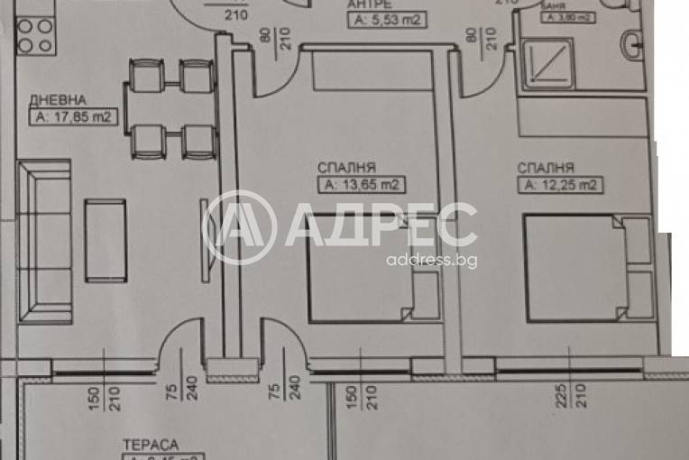 Тристаен апартамент, Благоевград, Еленово, 651568, Снимка 2