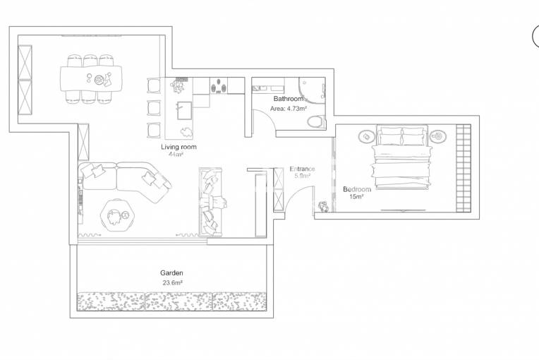 Двустаен апартамент, София, Бояна, 678570, Снимка 6