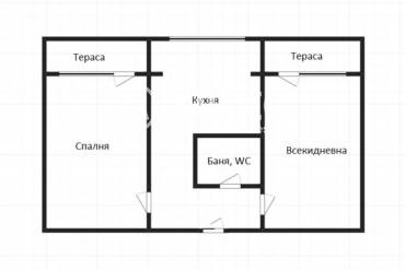 Двустаен апартамент, Бургас, Славейков, 638572, Снимка 1