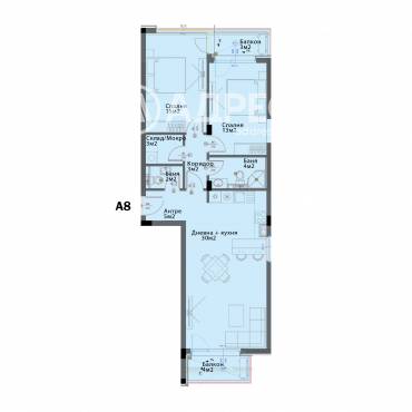 Тристаен апартамент, София, Модерно предградие, 660572, Снимка 1