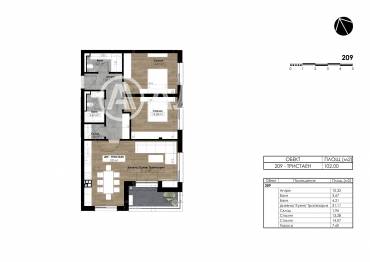 Тристаен апартамент, София, Витоша, 680572, Снимка 1