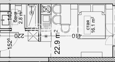 Едностаен апартамент, Варна, Владислав Варненчик, 656573, Снимка 7