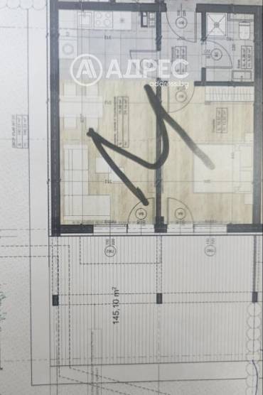 Двустаен апартамент, София, Обеля 1, 683575, Снимка 1