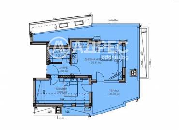 Двустаен апартамент, Пловдив, Коматево, 685578, Снимка 1