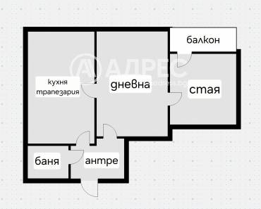 Двустаен апартамент, София, Гео Милев, 678580, Снимка 1