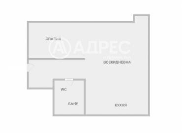 Едностаен апартамент, Варна, Зимно кино Тракия, 699583, Снимка 1