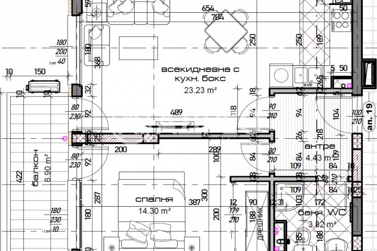 Двустаен апартамент, Варна, Младост 1, 650585, Снимка 1