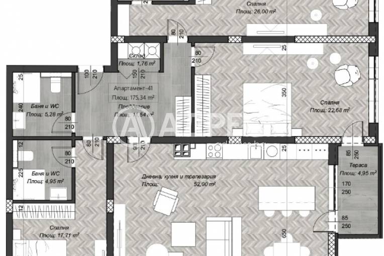 Многостаен апартамент, София, Център, 670586, Снимка 2