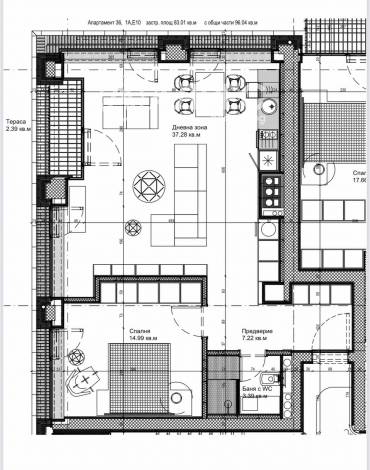 Двустаен апартамент, София, Манастирски ливади - изток, 677586, Снимка 1