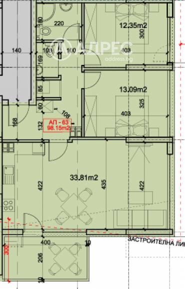 Тристаен апартамент, Варна, Възраждане 4, 668587, Снимка 1