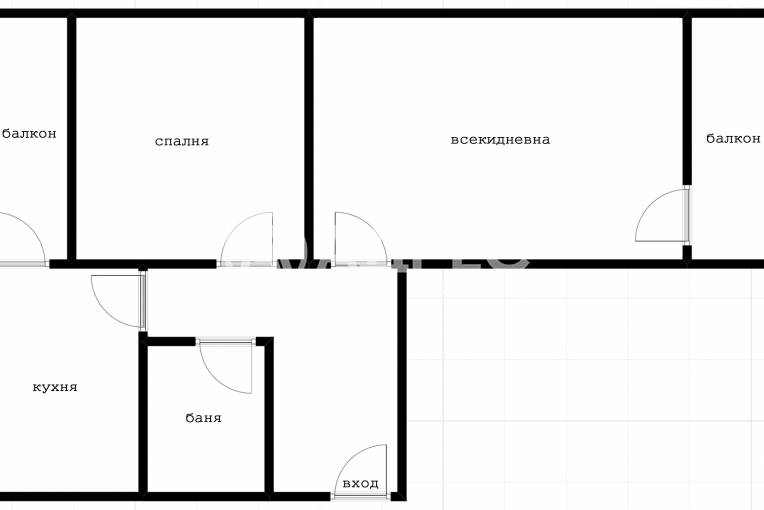 Двустаен апартамент, Бургас, Меден рудник - зона В, 682587, Снимка 1