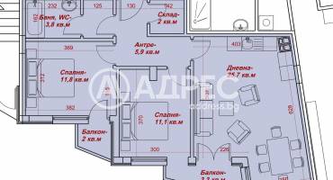 Тристаен апартамент, Варна, Операта, 664589, Снимка 4