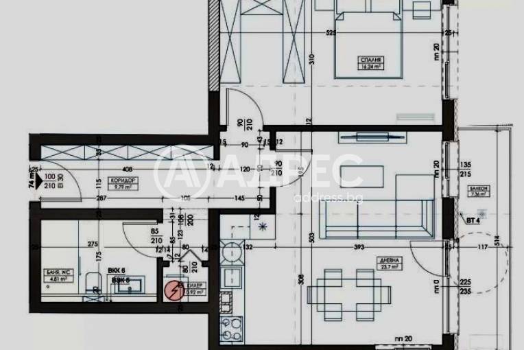 Двустаен апартамент, Варна, Владислав Варненчик, 669589, Снимка 2