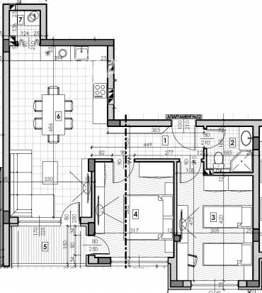 Тристаен апартамент, Шумен, Пазара, 684589, Снимка 1