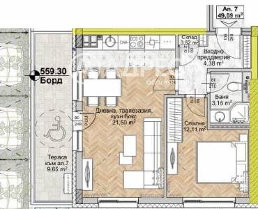 Двустаен апартамент, София, Люлин 8, 675590, Снимка 1