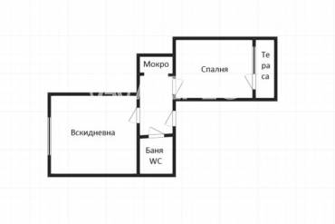 Двустаен апартамент, Бургас, Възраждане, 697590, Снимка 1