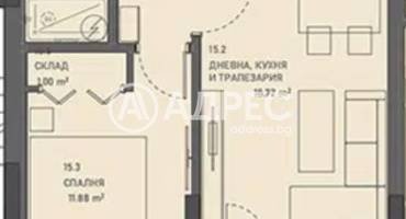 Двустаен апартамент, Карлово, 700591, Снимка 3