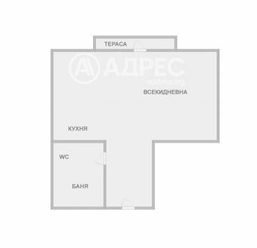 Едностаен апартамент, Варна, Операта, 700592, Снимка 1