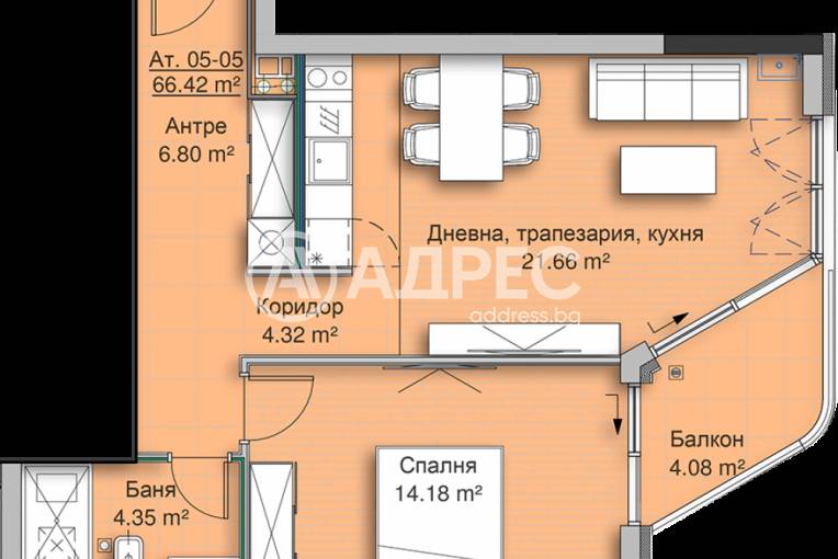 Многостаен апартамент, София, Кръстова вада, 604593, Снимка 9