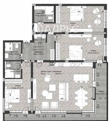 Многостаен апартамент, София, Център, 670594, Снимка 1