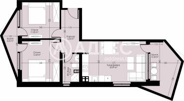 Тристаен апартамент, Варна, Възраждане 4, 589595, Снимка 1